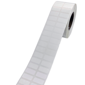 Этикетка Маркерпром LAB-T-20x10-101-2-5(40) белый полиэстер глянцевый с усил. клеем, 20х10 мм, в рулоне 5000 шт., втулка 40 мм (совместима с NPP-20x10) mpr02190 - 1