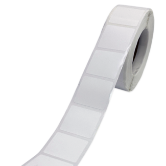 Этикетка Маркерпром LAB-T-25x25-101-1-1(40) белый полиэстер глянцевый с усил. клеем, 25х25 мм, в рулоне 1000 шт., втулка 40 мм mpr02122 - 1