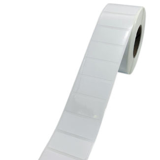 Этикетка Маркерпром LAB-T-40x20-101-1-1,5(40) белый полиэстер глянцевый, 40х20 мм, в рулоне 1500 шт., втулка 40 мм. mpr02106 - 1