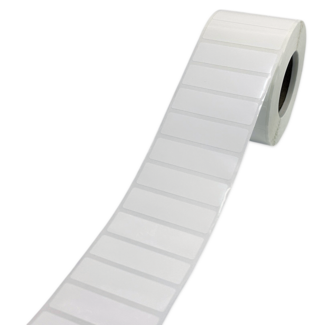 Этикетка Маркерпром LAB-T-50x15-101-1-2(40) белый полиэстер глянцевый с усил. клеем, 50х15 мм, в рулоне 2000 шт., втулка 40 мм. mpr02121 - 1