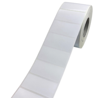 Этикетка Маркерпром LAB-T-58x30-101-1-1,5(40) белый полиэстер глянцевый, 58х30 мм, в рулоне 1500 шт., втулка 40 мм mpr02070 - 1