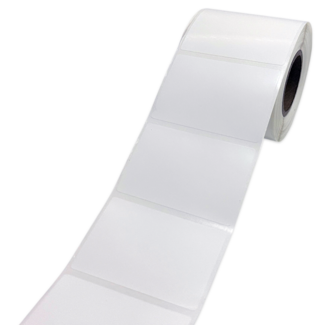 Этикетка Маркерпром LAB-T-70x50-101-1-0,5(40) белый полиэстер глянцевый, 70х50 мм, в рулоне 500 шт., втулка 40 мм. mpr02011 - 1