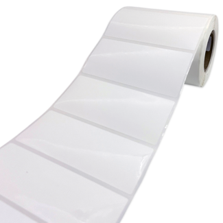 Этикетка Маркерпром LAB-T-100x50-101-1-0,5(40) белый полиэстер глянцевый, 100х50 мм, в рулоне 500 шт., втулка 40 мм. mpr02162 - 1