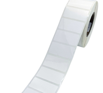 Этикетка Маркерпром LAB-T-40x20-410-1-1,5(40) белый глянцевый полипропилен, съемный клей, 40х20 мм, в рулоне 1500 шт., втулка 40 мм. mpr02218